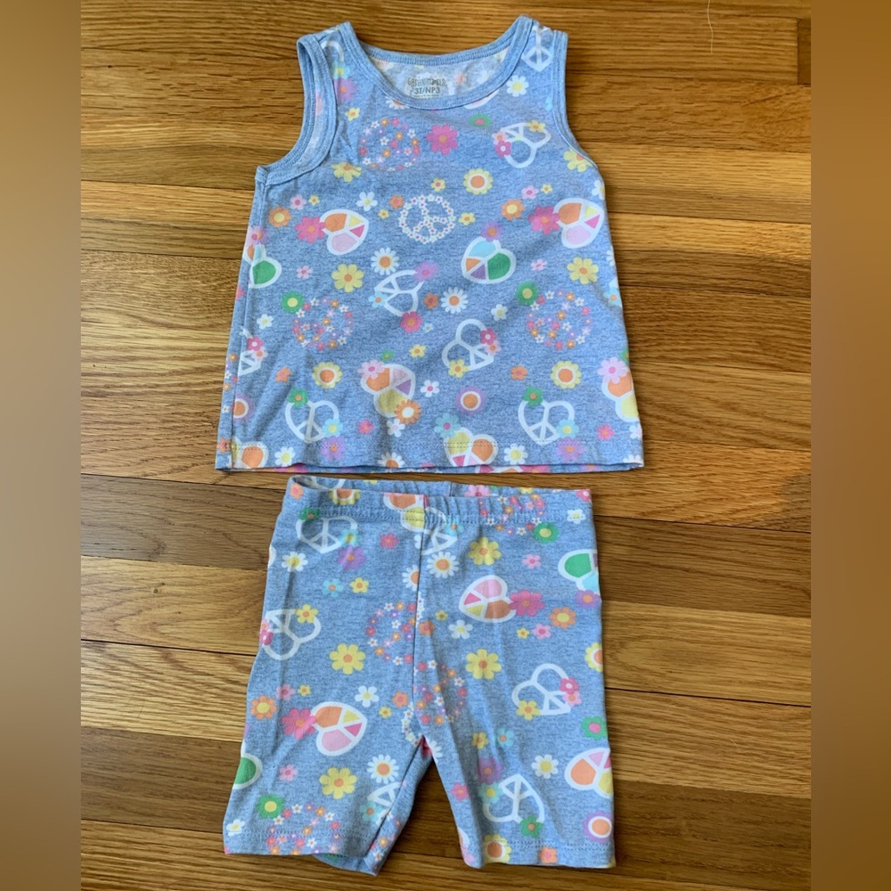 Girls Summer Tank Top Set
